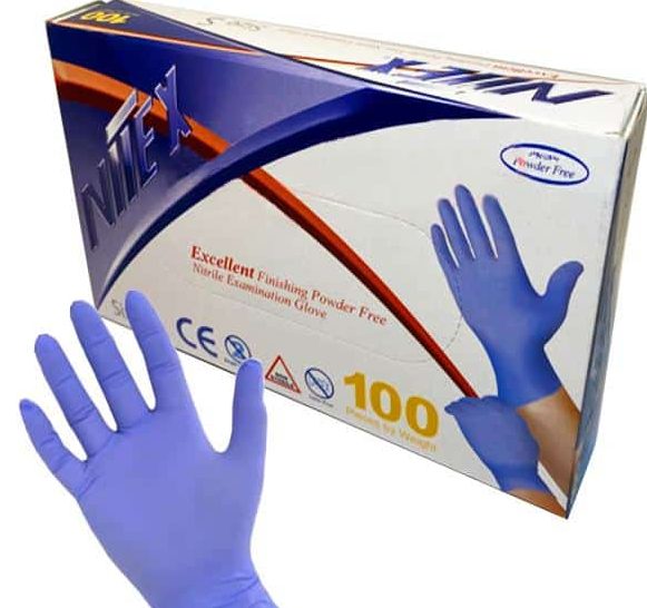 دستکش نیتریل اوپی پرفکت حریر آبی